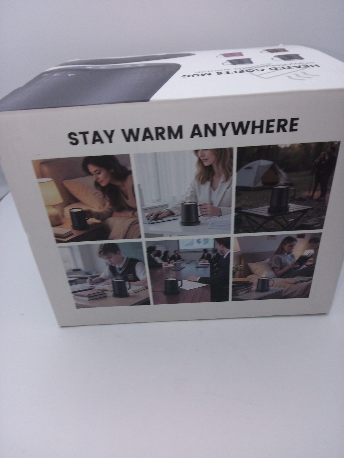 Smart Heated Coffee Mug (400ml) with Charging Coaster & Sliding Lid gallery