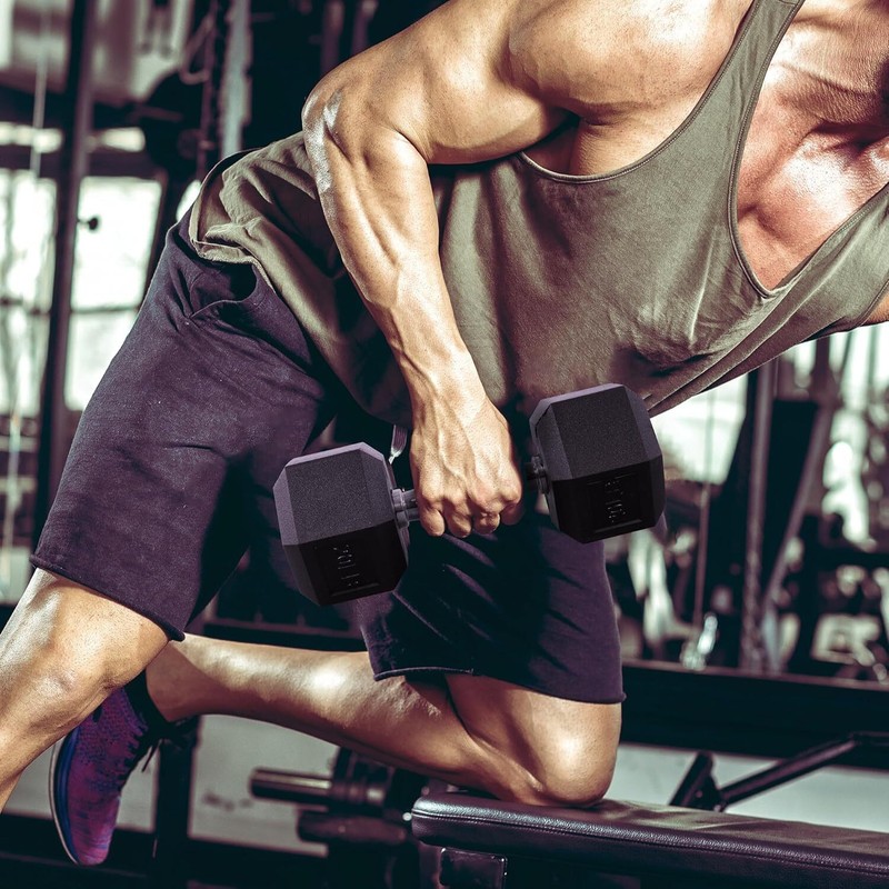 BKX Rubber Hex Dumbbells Sets gallery