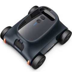 Automatic Pool Vacuum – 180 Min Runtime Robotic Pool Cleaner with Top Handle & F