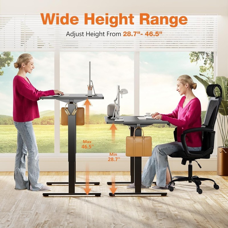 Electric Adjustable Height Standing Desk-40x24 inch Sit to Stand Up Desk wit.. gallery
