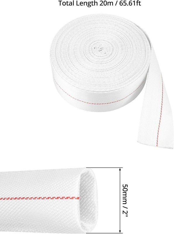 2" ID x 65 FT Polyester Flat Hose - Versatile for Sump Pumps & More gallery