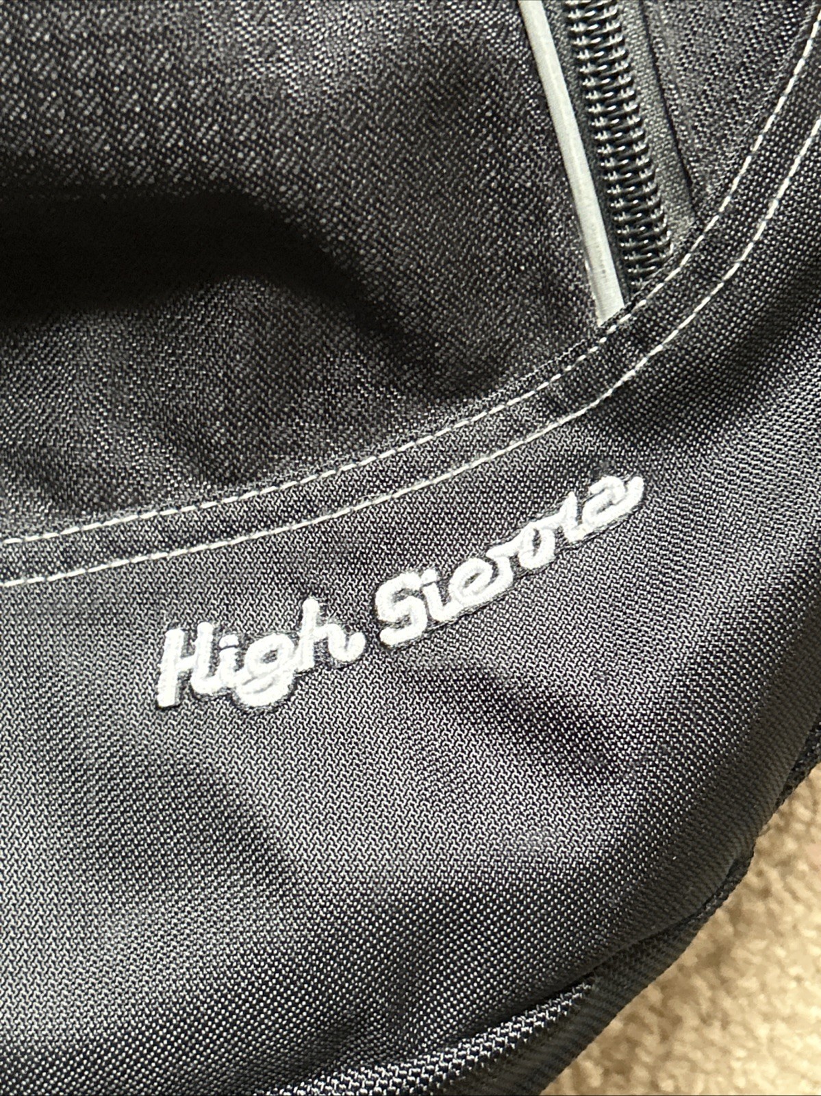 High Sierra Backpack Black With suspension Strap System 4