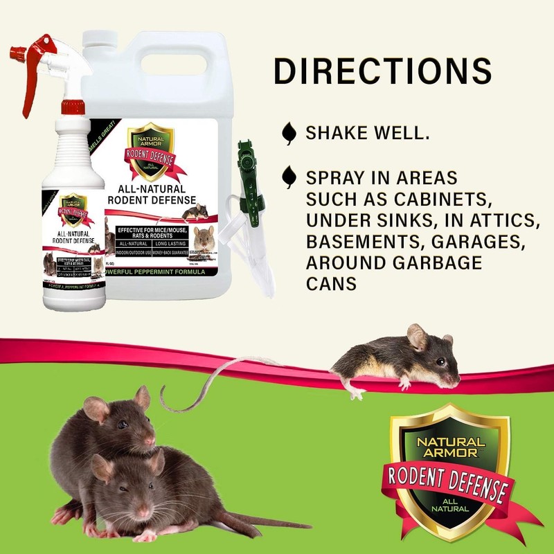 Peppermint Repellent for Mice/Mouse, Rats & Rodents. Natural Spray for Indoor... gallery
