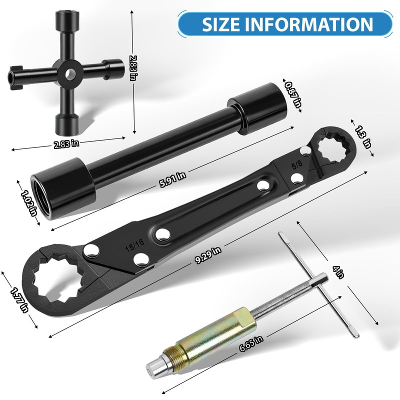 Plumbing Tools, Angle Stop Removal Tool with compression sleeve puller tool 1... gallery