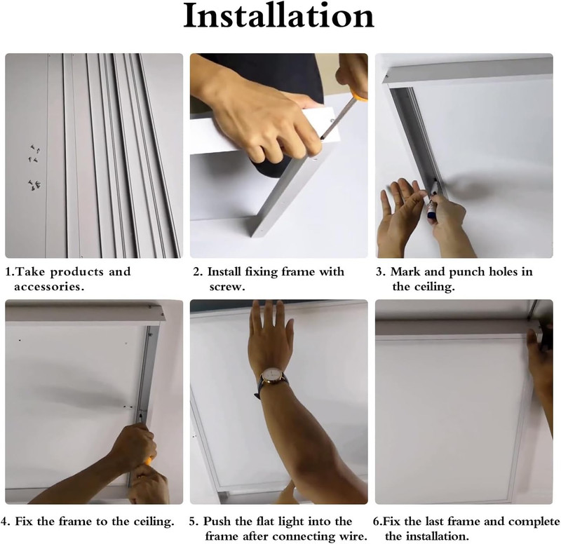 4X2Ft Surface Mount Kit, 4 Set Aluminium Surface Mounting Bracket Kit, 4' by 2' gallery