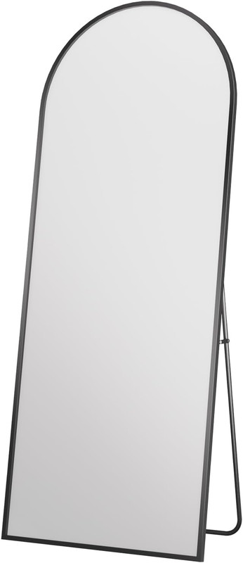 Arched Black Full Length Mirror 76"x34" - Floor & Wall Mount for Any Room gallery