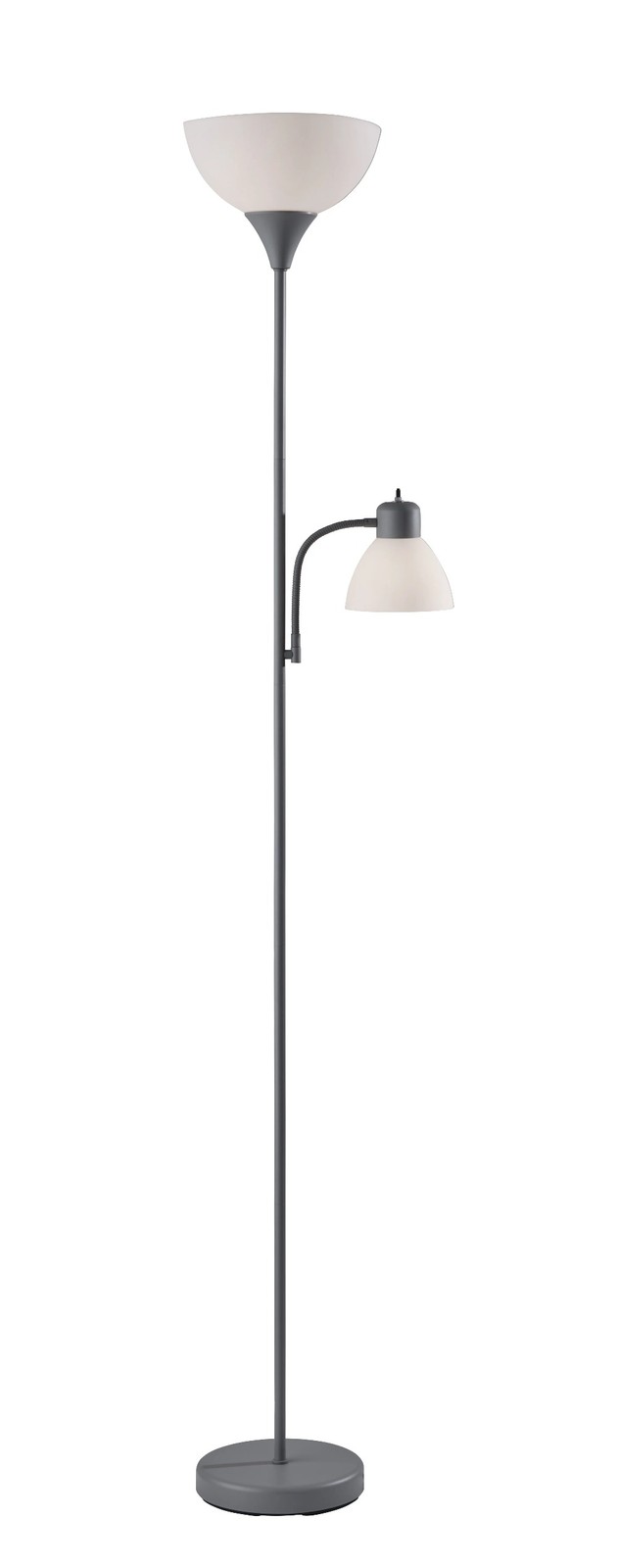 72‘’ Gray Combo Floor Lamp With Reading Lamp, Modern Design gallery