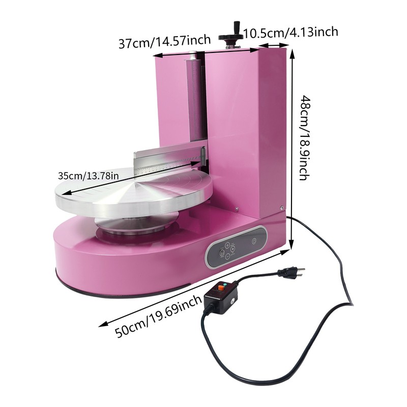 Adjustable Cake Cream Spreading Machine Cake Decorating Machine W/LCD Display gallery
