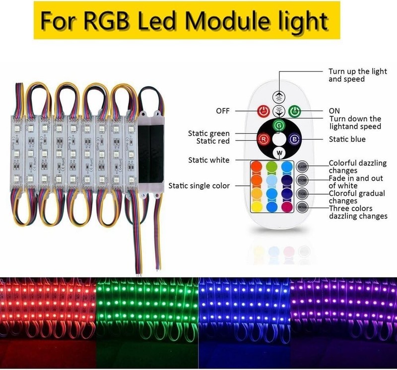 DC 12V-24V 18A LED Lights Controller 24Key RGB Remote Controller for 3528 5050 gallery