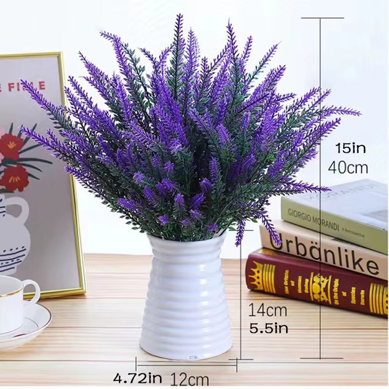 Provence Lavender Plastic Artificial Flowers False Plants Wedding Home Outdoor G gallery