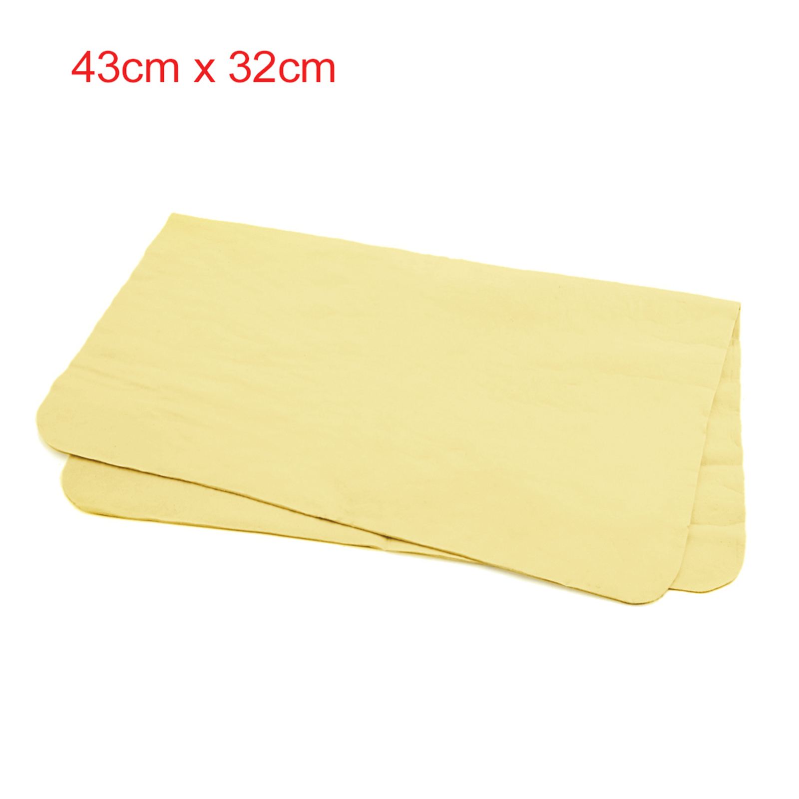 Absorbent Synthetic Drying Chamois Towel Car Auto Wash Cleaning Cloth Yellow gallery