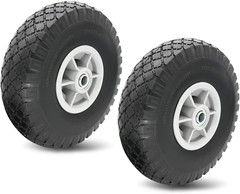 10″ Flat Free Solid Tire Wheel，For Dolly Handtruck Cart，10″ Flat Free Tires Air
