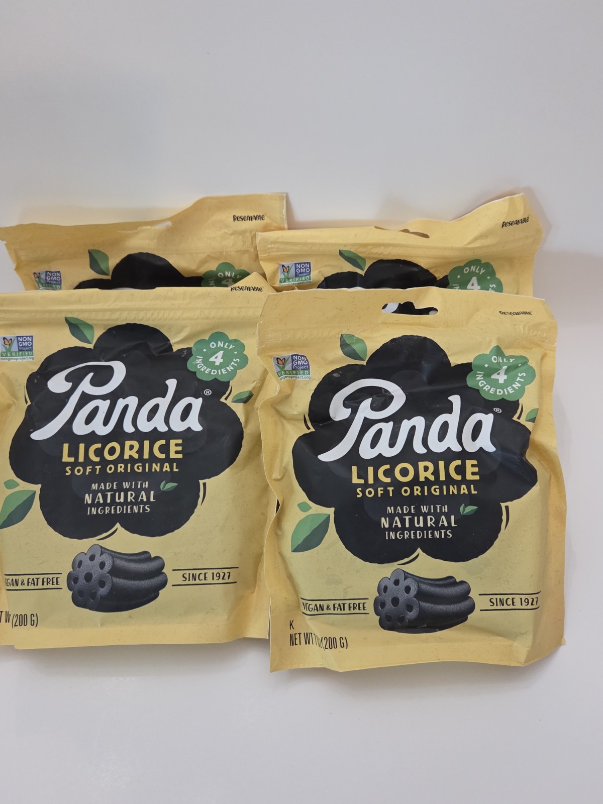 4 PACK - Panda Licorice Soft Black Licorice 7 oz Total 28 oz ALL NATURAL - FRESH gallery