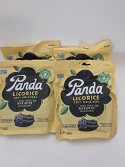 4 PACK – Panda Licorice Soft Black Licorice 7 oz Total 28 oz ALL NATURAL – FRESH