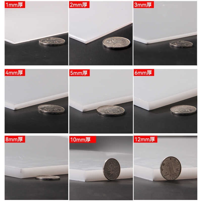 Polypropylene Plastic Sheet PP Block, White PP board 1mm-20mm Thick Panel Cut gallery