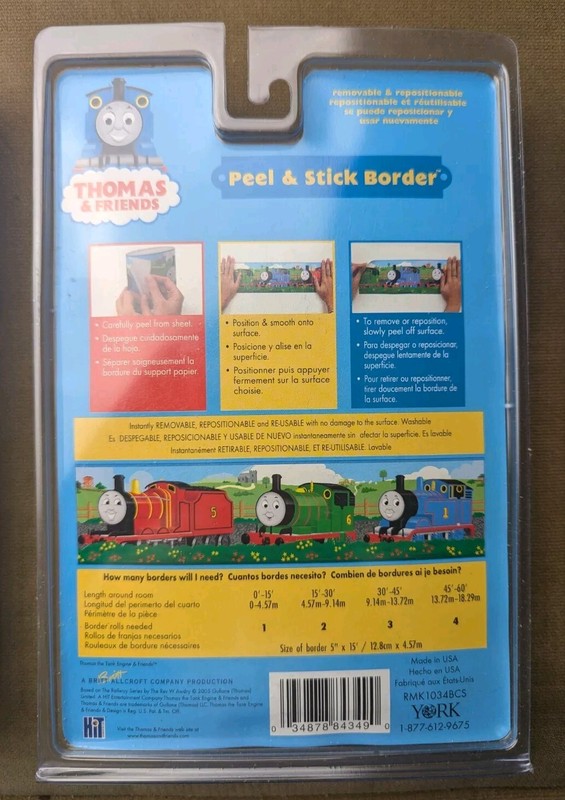 Thomas & Friends Train Wall Paper Border Peel & Stick 5 Inches x 15 Feet dec24 gallery
