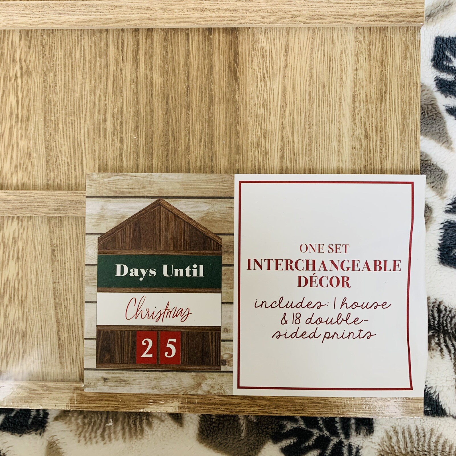 Christmas Countdown Wall House 18 Interchangeable Numbers/Signs-Chalk/Dry Erase gallery