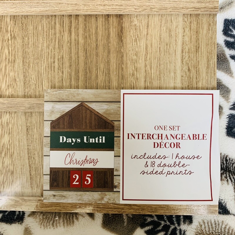 Christmas Countdown Wall House 18 Interchangeable Numbers/Signs-Chalk/Dry Erase gallery