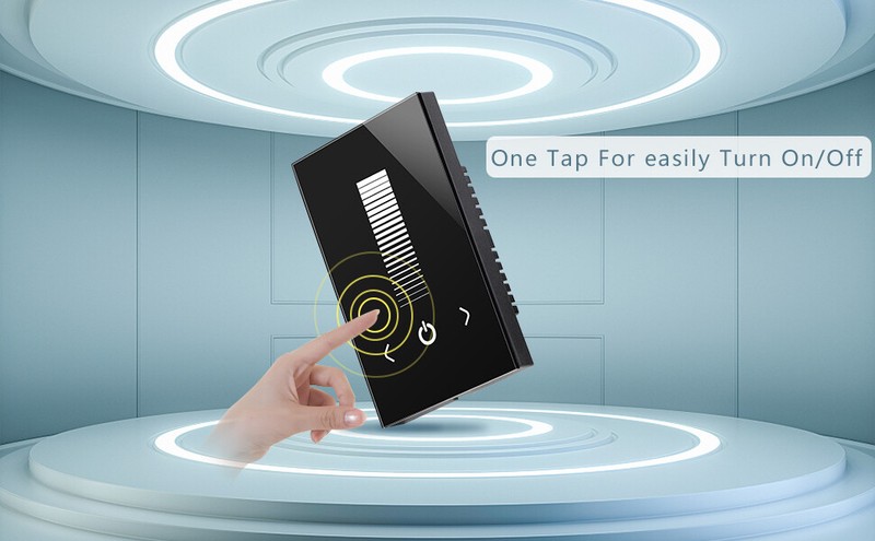 Wall Switch 12-24V Touch Panel Dimmer Controller Fr Single Color LED Strip Black gallery