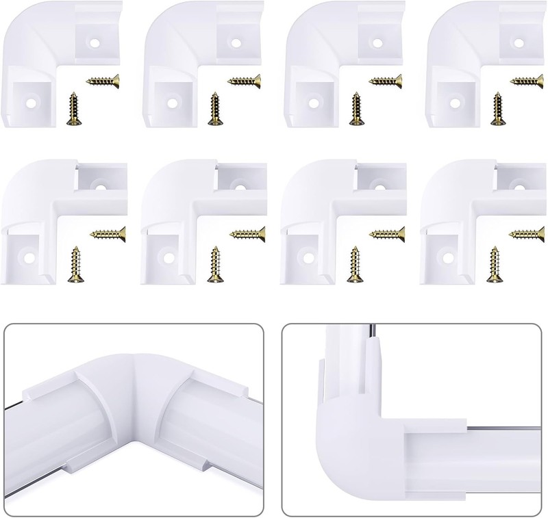 90 Degree Corner Connectors for V Shape LED Channels - Complete Connector Kit gallery