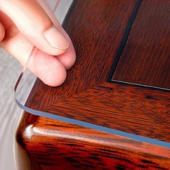Clear Table Protector 30 x 60 Inch, 2mm Thick Plastic Table Cover, Waterproof…