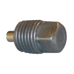 GRAINGER APPROVED 4026011 Magnetic Square Head Plug, Steel, 1/4 in 4CCD9