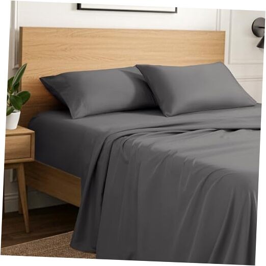 Twin Extra Long Sheet Set - Breathable & Cooling - Extra Twin XL 04 - Grey gallery