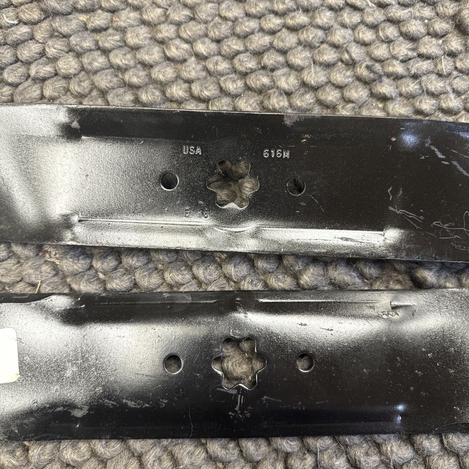 USA Mower Blades (2) MTD616MBP Mulching Extra High-Lift gallery