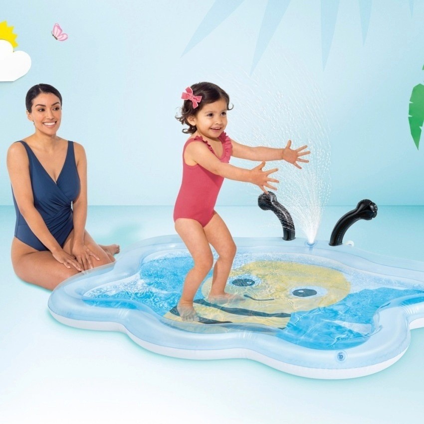Intex Bumble Bee Inflatable Spray Kiddie Pool 50"x40"x11" Ages 2+ New gallery