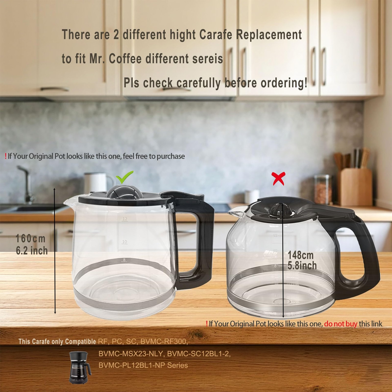 12-Cup Coffee Maker Pot Replacement Compatible For Mr. Coffee Coffee Maker Mo... gallery