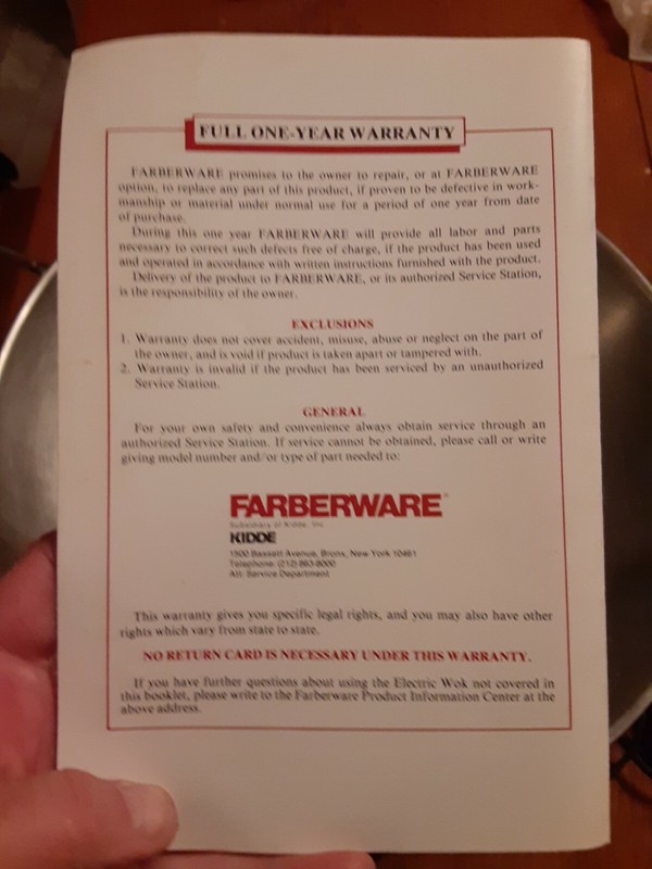 Farberware Electric Wok Set No. 303 A gallery