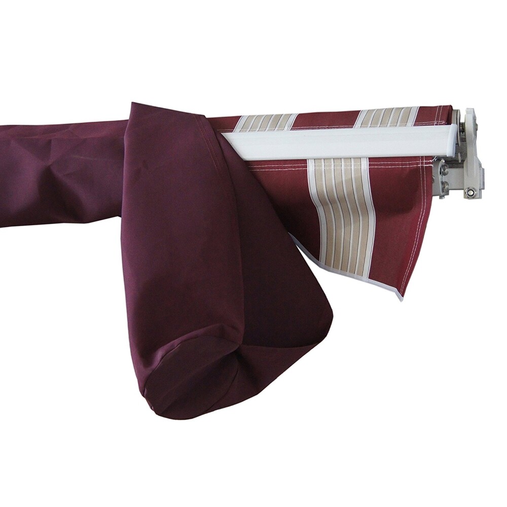 ALEKO Protective Cover Rain Sun Weather Storage Bag for Awning 10 x 8ft Burgundy gallery