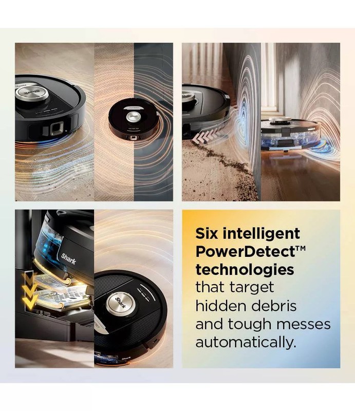Shark PowerDetect ThermaCharged Robot Vacuum & Mop 2-in-1, NeverTouch Pro gallery