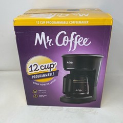 Mr. Coffee 12-Cup Programmable Coffeemaker – Black, Brew Now/Later