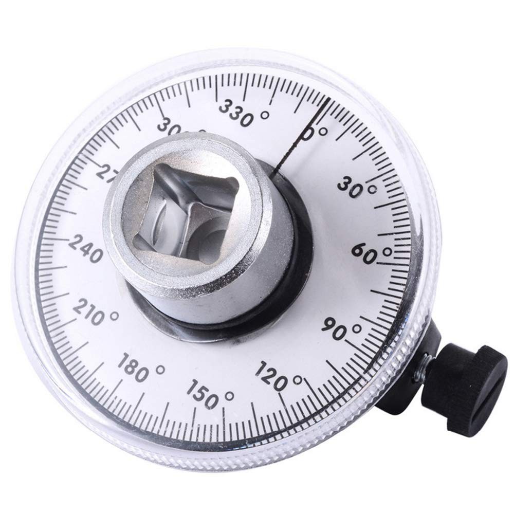 BSBMIEQM 1/2 Inch Torque Wrench Angle Gauge Tool,360° Adjustable 1/2" Silver gallery