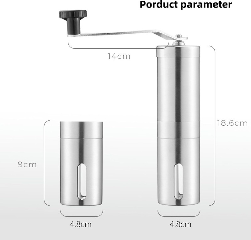 Manual Coffee Grinder, Multi Adjustable Settings, Portable Hand Coffee Grinder w gallery