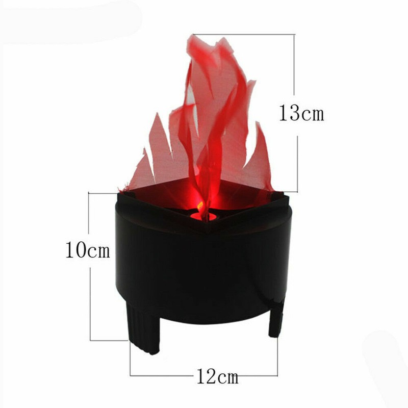 LED Flame Fake Flickering Fire Effect Light Burning Lamp Party Decor US gallery