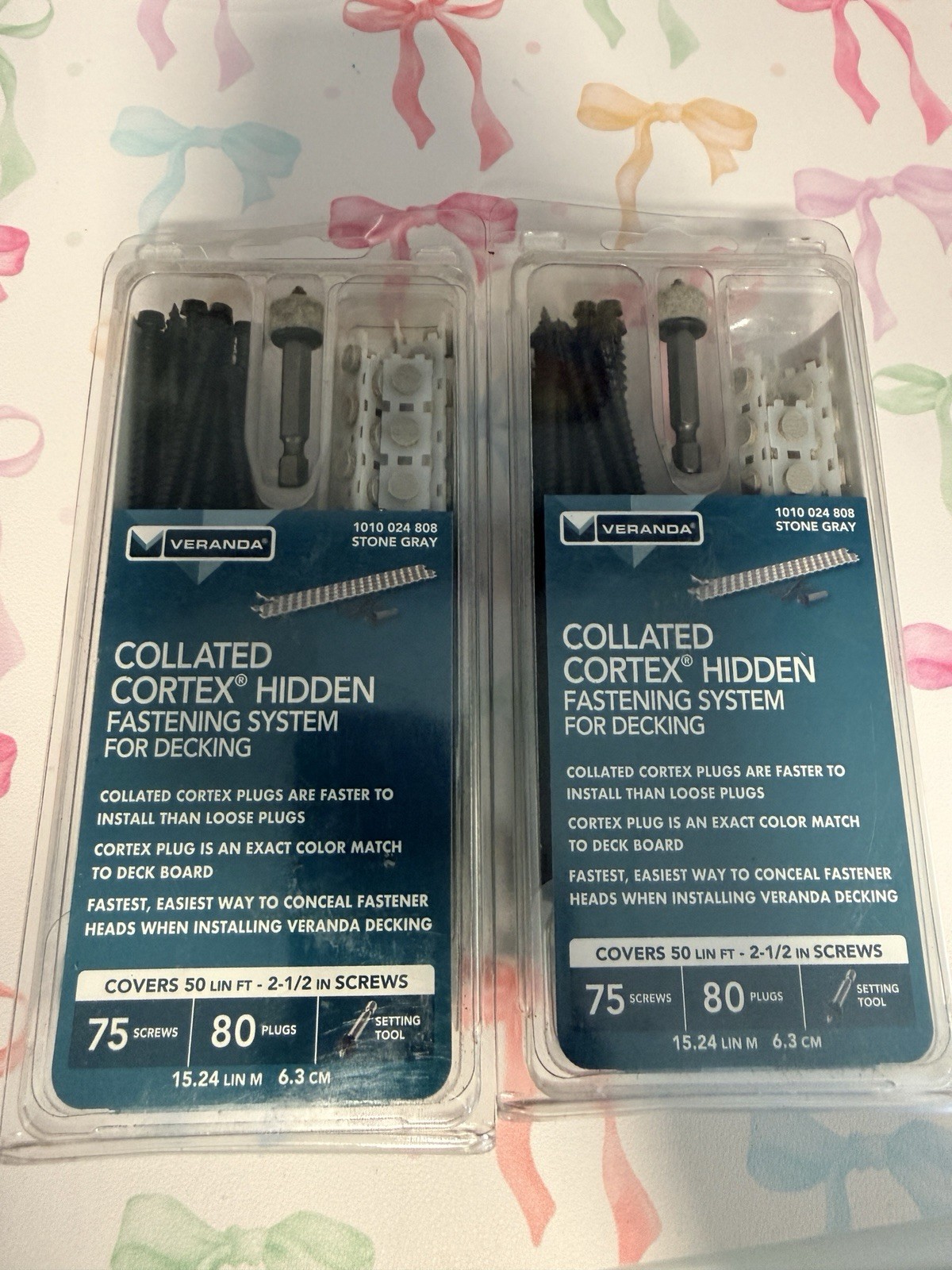 2 Pack Veranda Cortex Hidden Fastening Deck Screws Steel Torx 2-1/2 in 75ea gallery