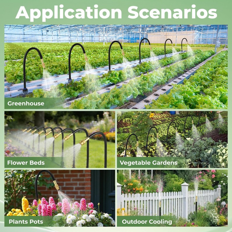 50 Ft Black Drip Irrigation System Starter Kit for Small Garden gallery