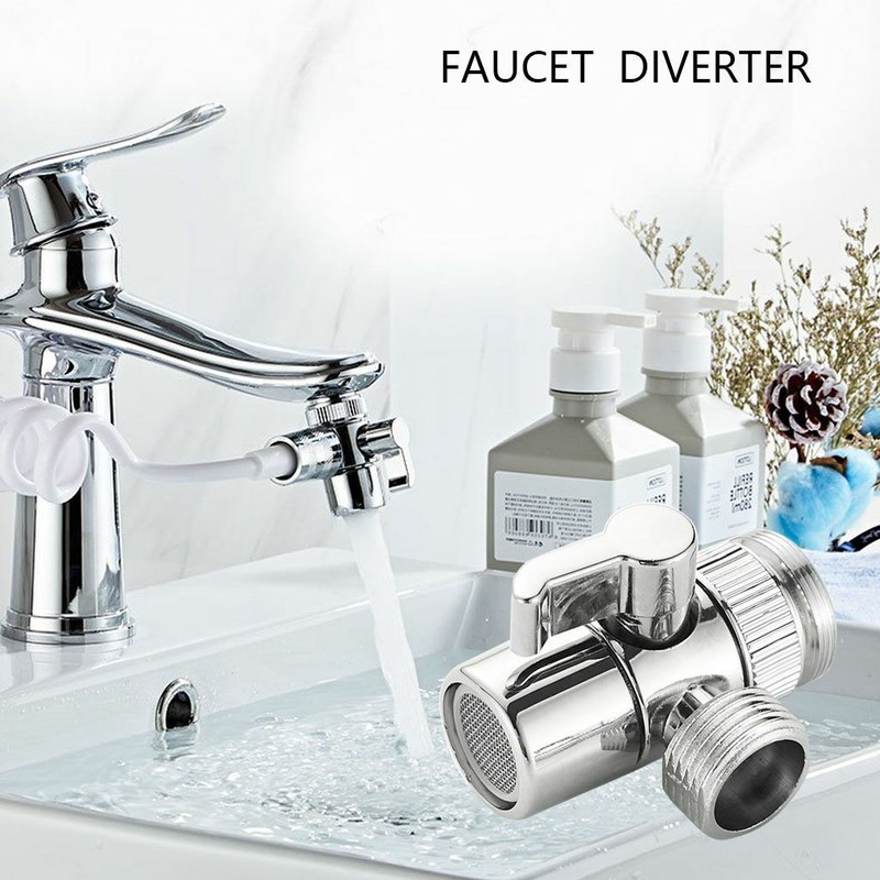 Faucet Diverter Valve Adapter Kitchen Sink To Garden M22 x M24 Hose Adapter gallery