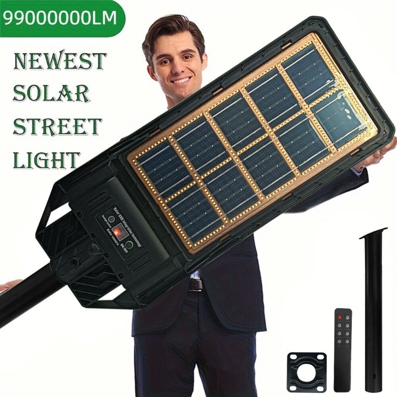 Commercial 99000000LM LED Outdoor Dusk to Dawn Solar Street Light Road Area Lamp gallery