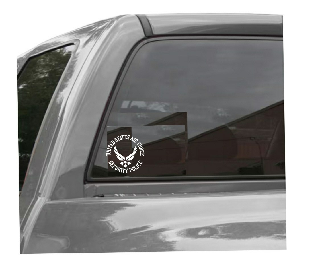 UNITED STATES AIR FORCE SECURITY POLICE Vinyl Window Decal U.S.A.F. gallery