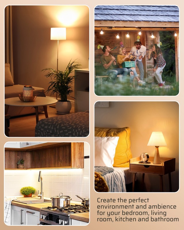 DEWENWILS Touch Control Lamp Dimmer Switch Dimmable LED CFL Bulbs 2 Pack gallery