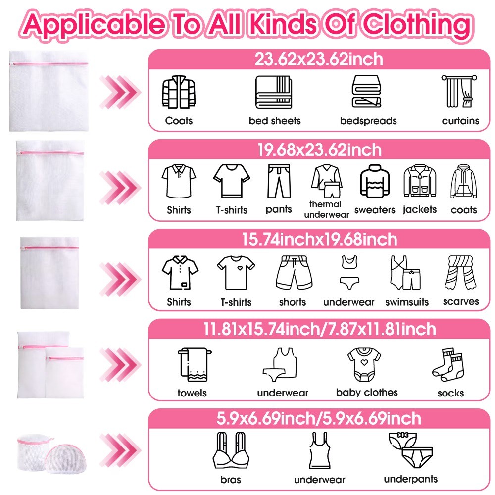 7 Pcs Mesh Laundry Bags, Laundry Bags For Washing Machine gallery
