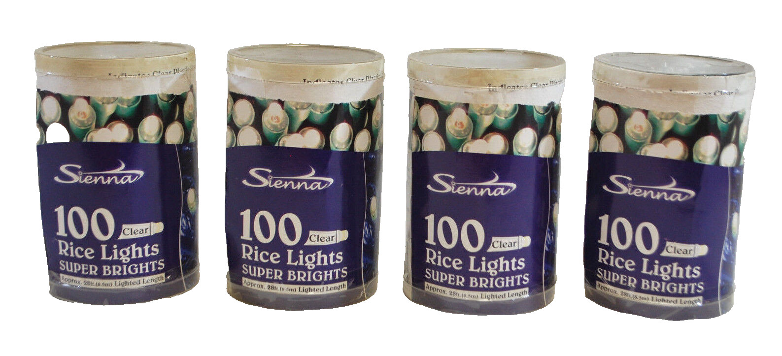 Sienna 100 Clear Rice Lights Super Brights Indoor/Outdoor Lot of 4 Boxes X1498 gallery