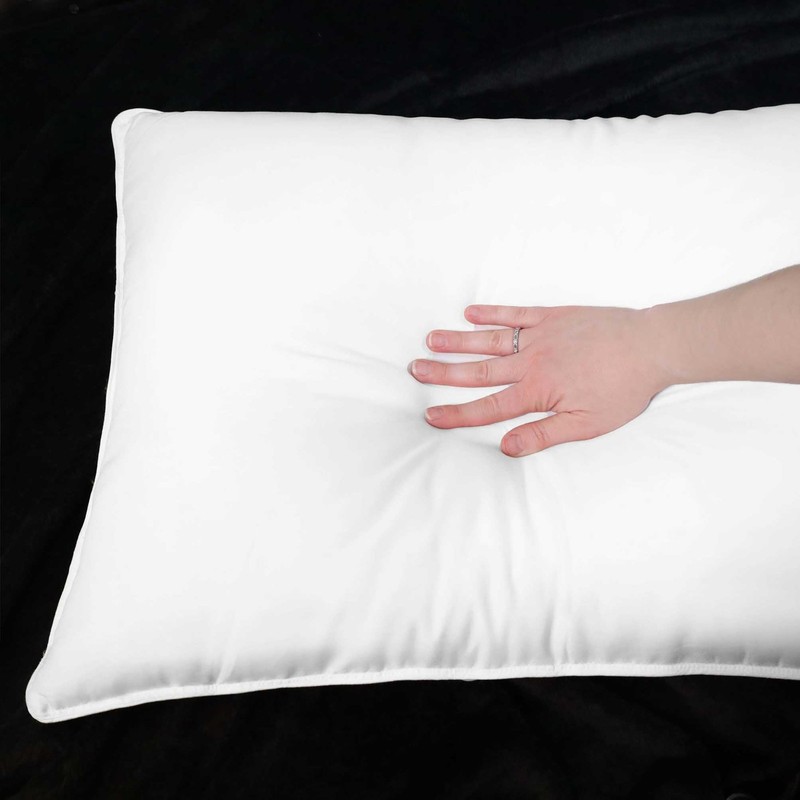 Superior Down Alternative Pillow Set Soft Microfiber Shell Medium Weight For gallery