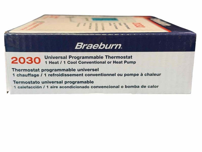 NEW Braeburn 2030 Universal Programmable Thermostat 1 Heat/ 1 Cool gallery