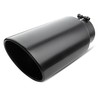 5 inch Inlet Exhaust Tip, 7" Outlet 15" Overall Length Stainless Steel Exhaust gallery