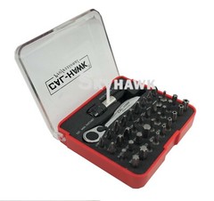 CAL HAWK 38pc Micro Mini Ratchet Quick Release Extension Bar and Bit Set NEW