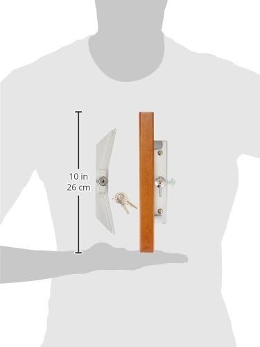 WRIGHT VK1104 Keyed Surface Mount Patio Door Handle Latch Aluminum Finish NEW gallery